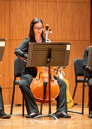 Performance of different students at the Barrus Concert Hall