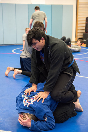Jiu Jitsu class at Hart Wrestling Room.