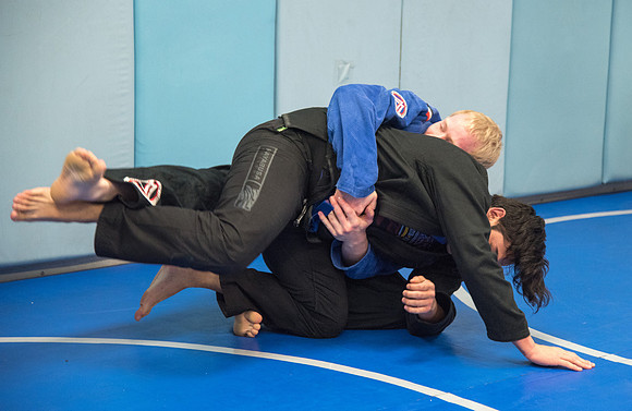 Jiu Jitsu class at Hart Wrestling Room.