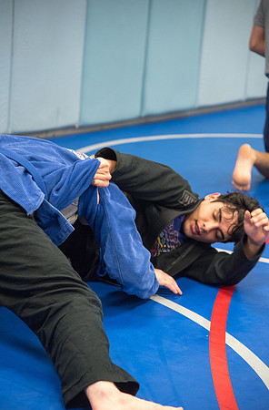 Jiu Jitsu class at Hart Wrestling Room.