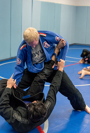 Jiu Jitsu class at Hart Wrestling Room.