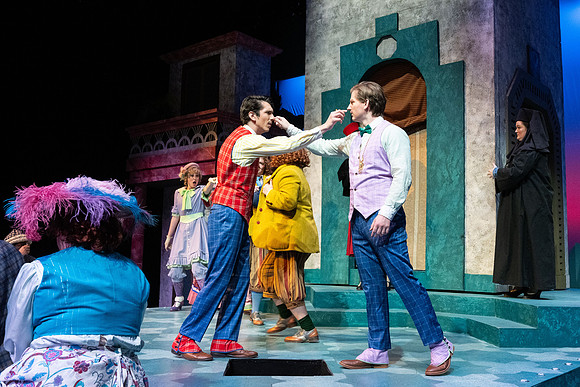 Dress rehearsal for Theater production, Comedy of Errors.