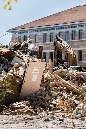 BYU-Idaho Kirkham building demolition. Summer Term