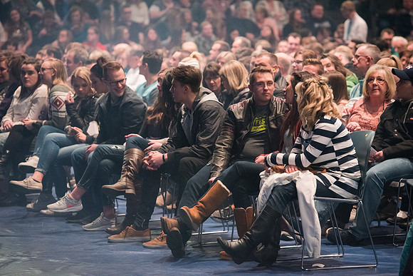David Archuleta performs a sold out show to a very excited crowd at BYU-Idaho.