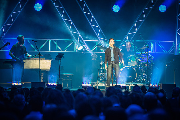 David Archuleta performs a sold out show to a very excited crowd at BYU-Idaho.