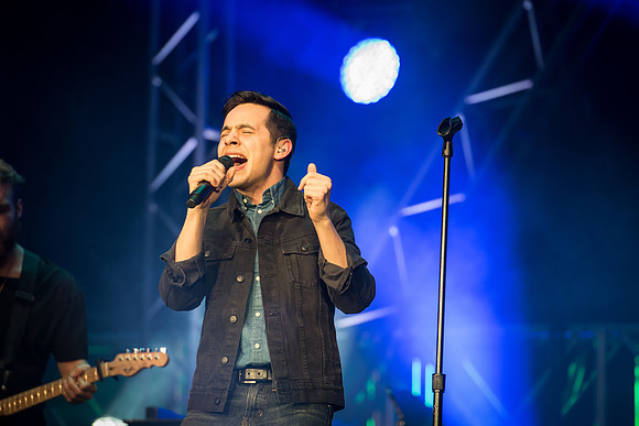 David Archuleta performs a sold out show to a very excited crowd at BYU-Idaho.