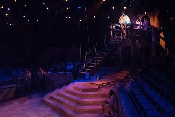 Theatre production: Man of LaMancha dress rehearsal.