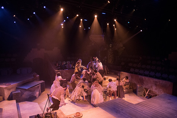 Theatre production: Man of LaMancha dress rehearsal.