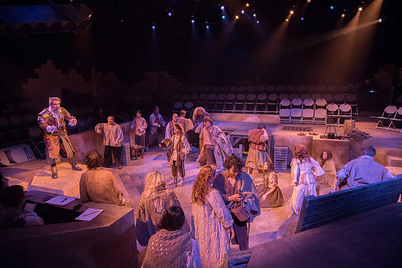 Theatre production: Man of LaMancha dress rehearsal.