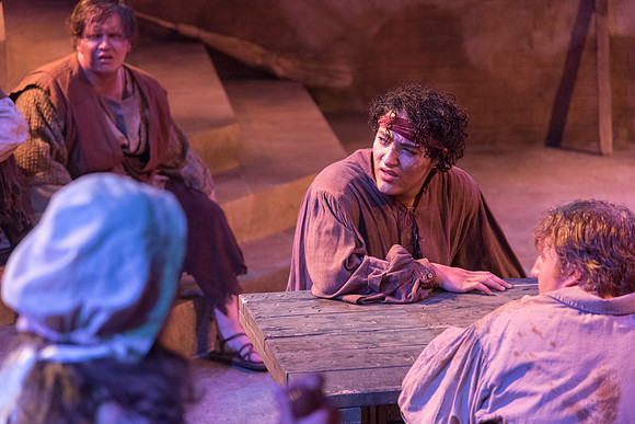 Theatre production: Man of LaMancha dress rehearsal.