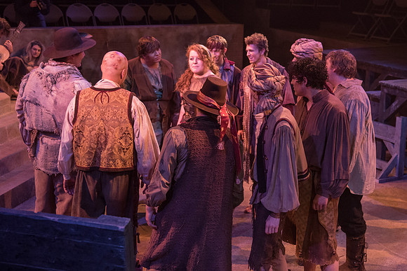 Theatre production: Man of LaMancha dress rehearsal.