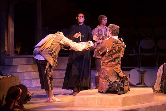 Theatre production: Man of LaMancha dress rehearsal.