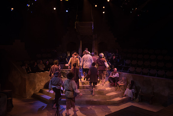 Theatre production: Man of LaMancha dress rehearsal.