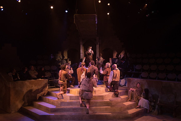 Theatre production: Man of LaMancha dress rehearsal.