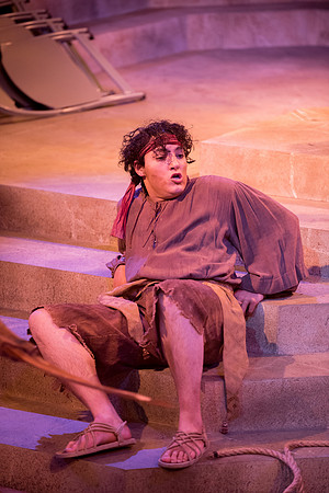 Theatre production: Man of LaMancha dress rehearsal.