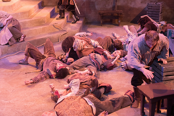 Theatre production: Man of LaMancha dress rehearsal.