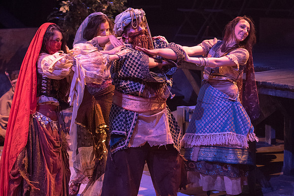 Theatre production: Man of LaMancha dress rehearsal.