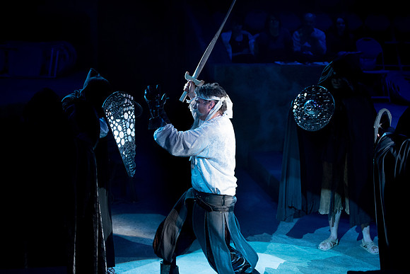 Theatre production: Man of LaMancha dress rehearsal.