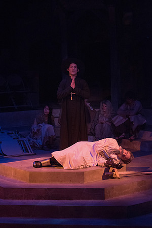 Theatre production: Man of LaMancha dress rehearsal.