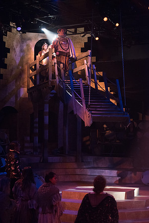 Theatre production: Man of LaMancha dress rehearsal.