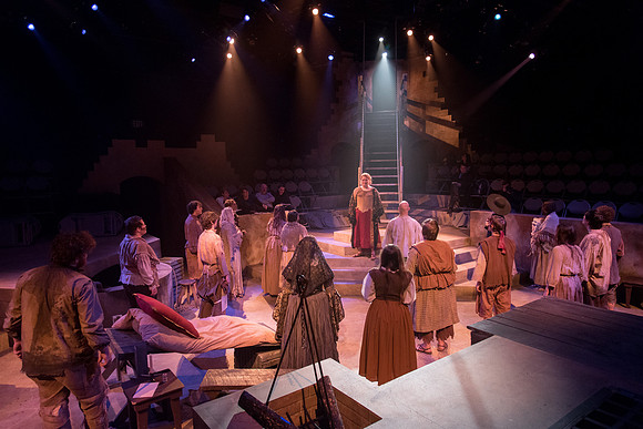 Theatre production: Man of LaMancha dress rehearsal.