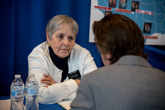 BYU-Idaho students attend the career fair. Students can find potential jobs and internships for their prospective majors at the fair.