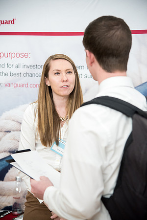 BYU-Idaho students attend the career fair. Students can find potential jobs and internships for their prospective majors at the fair.