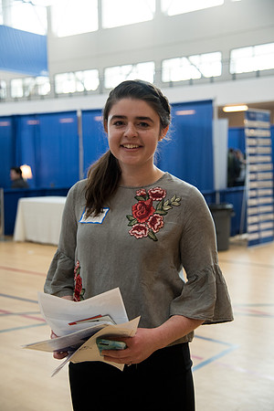 BYU-Idaho students attend the career fair. Students can find potential jobs and internships for their prospective majors at the fair.