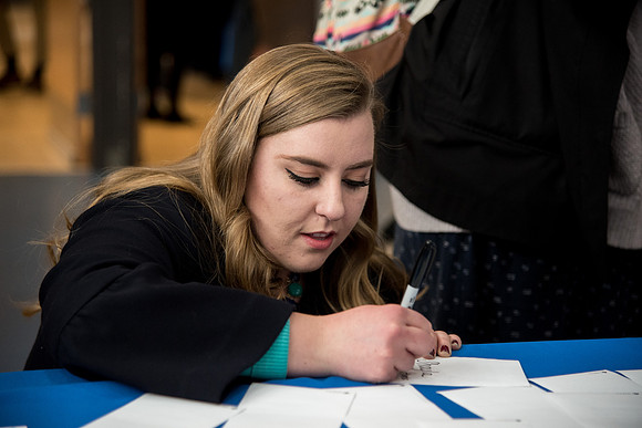 BYU-Idaho students attend the career fair. Students can find potential jobs and internships for their prospective majors at the fair.