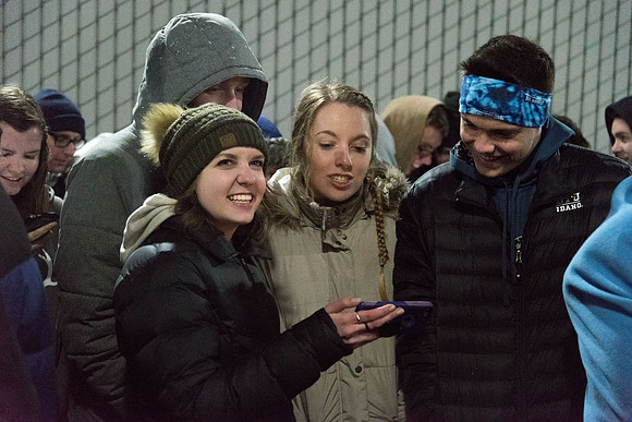 Student end their Sabbath day by singing the hymns together either in Spanish or in English under the Stadium.