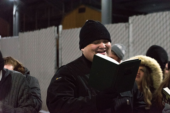 Student end their Sabbath day by singing the hymns together either in Spanish or in English under the Stadium.