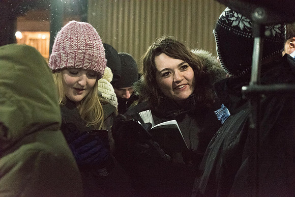 Student end their Sabbath day by singing the hymns together either in Spanish or in English under the Stadium.