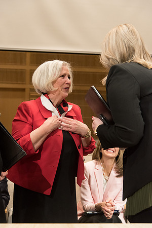 Sister Neill F. Marriott, Second Counselor in the Young Women General Presidency, speaks at the Women's Meeting for BYU-Idaho women employees and employees spouses.