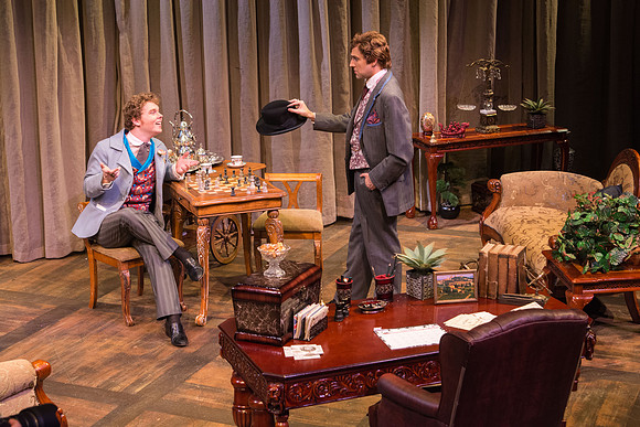The cast of Brigham Young University-Idaho's production of "The Importance of Being Earnest" pose scenes and moments from the performance.