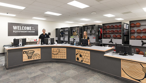 The Equipment Room in the Hart Building. 2018