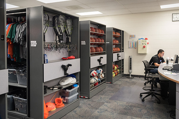 The Equipment Room in the Hart Building. 2018