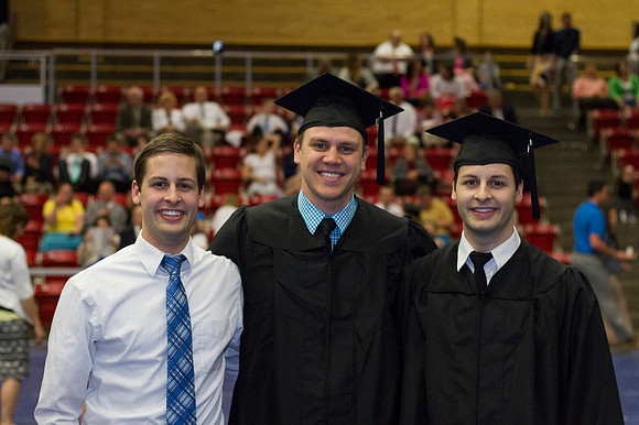 Business and Communication graduates gather in the Hart Auditorium during the 2014 Winter Semester Convocation.