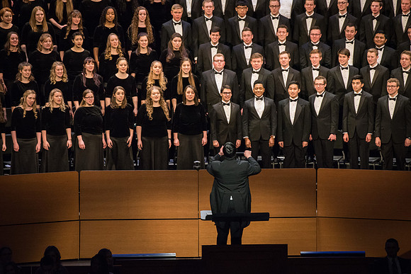 The Choir performs at Devotional.