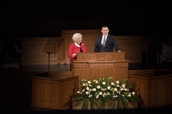 Sister Neill F. Marriott, Second Counselor in the Young Women General Presidency, invites a student to share their personal experience about having a change of heart.