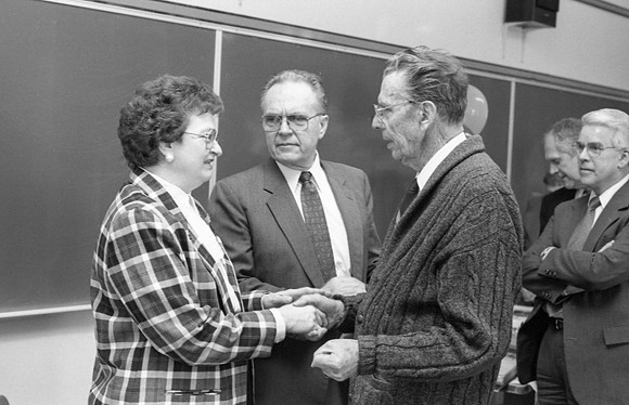 Kay Wilkens retirement recpetion. Apr 1994