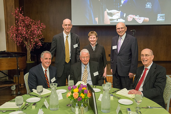 An evening with President Henry J. Eyring in the Church Office Building in Salt Lake City, Utah.