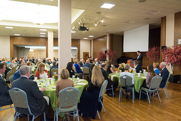 An evening with President Henry J. Eyring in the Church Office Building in Salt Lake City, Utah.