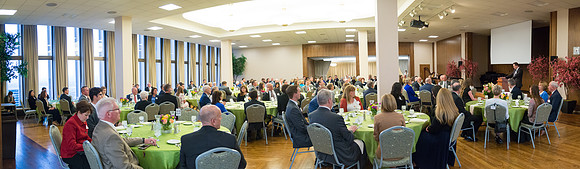 An evening with President Henry J. Eyring in the Church Office Building in Salt Lake City, Utah.