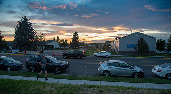 Sunset over Rexburg.