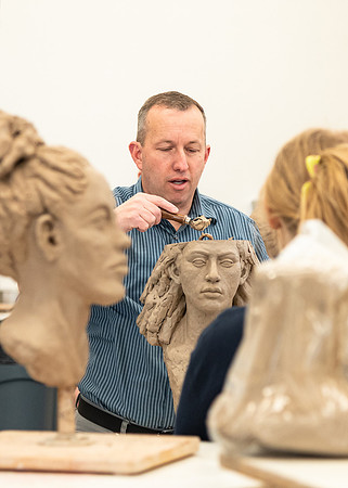 Photos from Kody Keller's morning sculpting class.