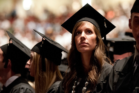 Commencement during graduation spring 2012