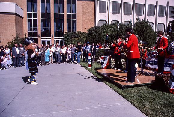 Side street Strutter performing at Ribbin cutting for Viking Dr.