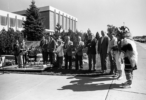 Side street Strutter performing at Ribbin cutting for Viking Dr.