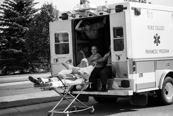 Homecoming parade, Ricks Paramedics.