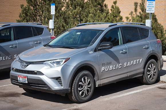 The BYU-Idaho Public Safety vehicles.